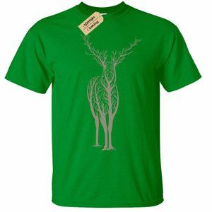 Deer Tree T-Shirt Men's Natural Woodland Animal Gifts